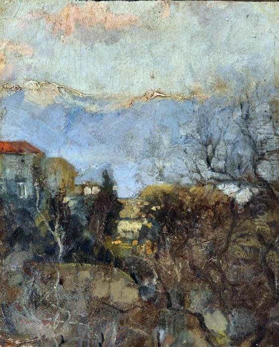 Paesaggio Oil Painting by Antonio Mancini