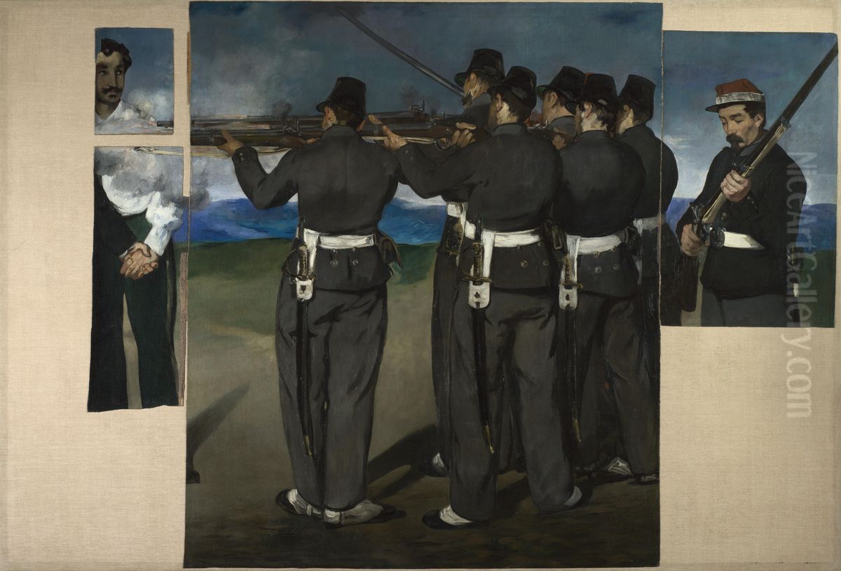 The Execution Of Maximilian Oil Painting by Edouard Manet