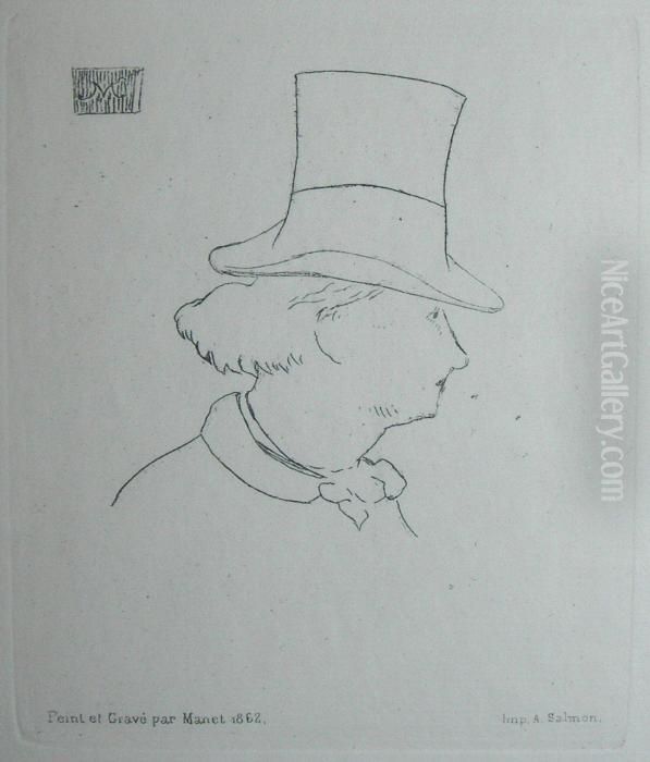 Baudelaire Oil Painting by Edouard Manet