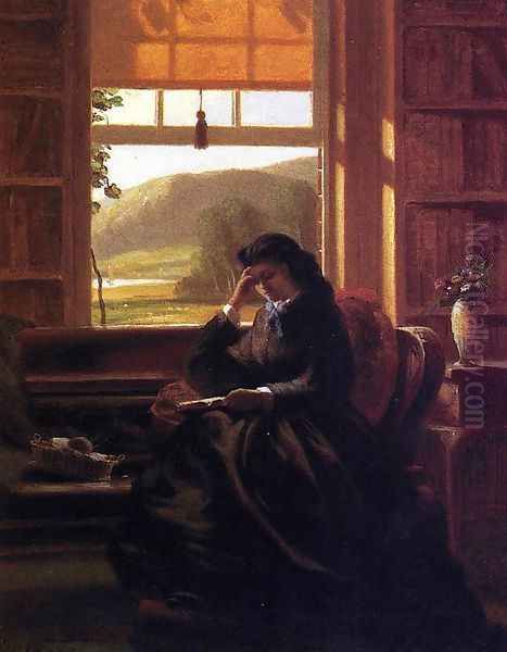 Autumn Lights Oil Painting by John Ferguson Weir