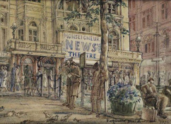 Monseigneur New Theater, London Oil Painting by Reginald Marsh