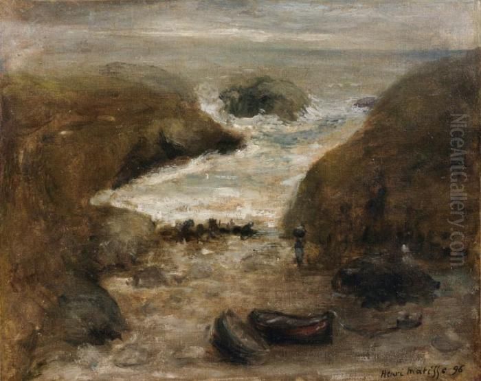 Belle Ile Oil Painting by Henri Matisse
