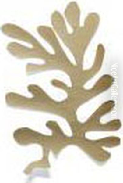 Papier Decoupe Paper Cut-out Oil Painting by Henri Matisse