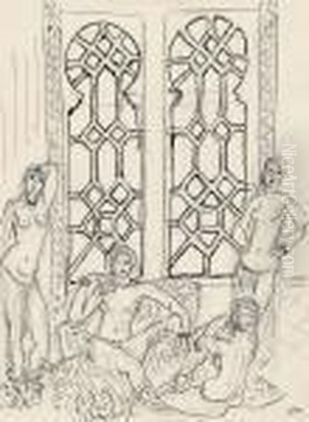 Quatre Odalisques Oil Painting by Henri Matisse