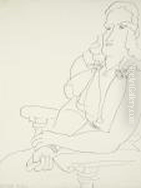 Femme Assise Oil Painting by Henri Matisse