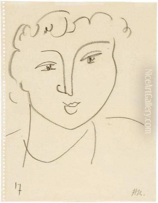 Tete De Jeune Fille Oil Painting by Henri Matisse