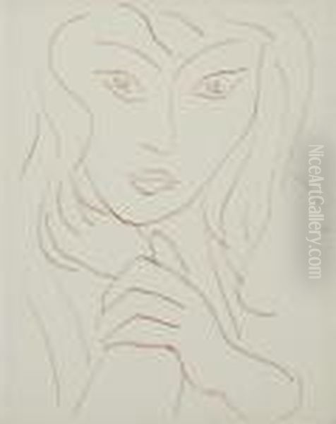 One Plate From Visages Oil Painting by Henri Matisse