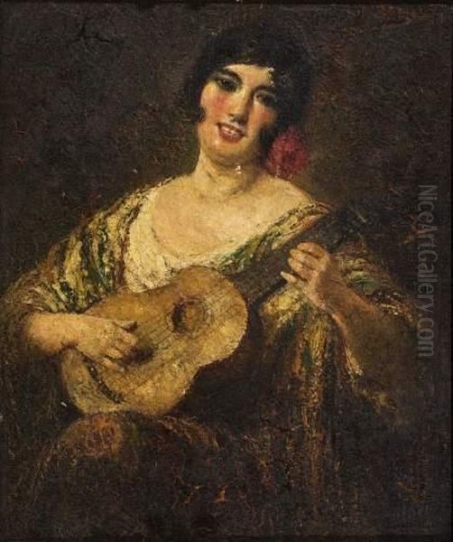 L'espagnole. Oil Painting by Francois Maury