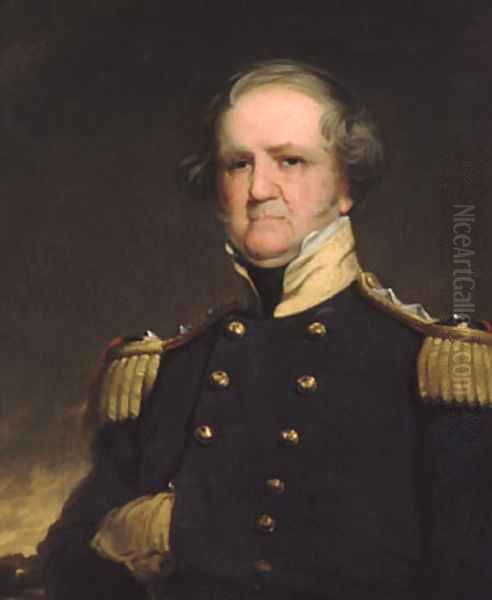 General Winfield Scott 1855 Oil Painting by Robert Walter Weir
