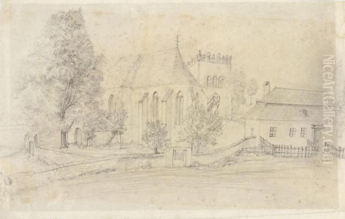 Kastiel V Strazkach Iv Oil Painting by Ladislav Mednyanszky