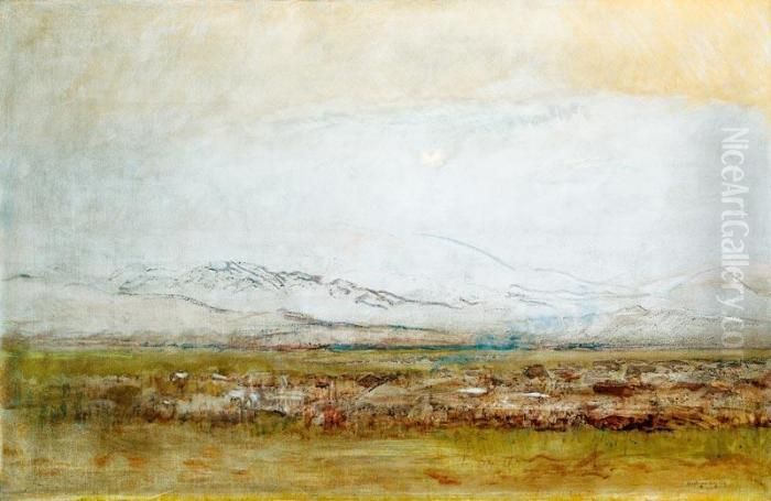 Derengo Fenyek Oil Painting by Laszlo Mednyanszky