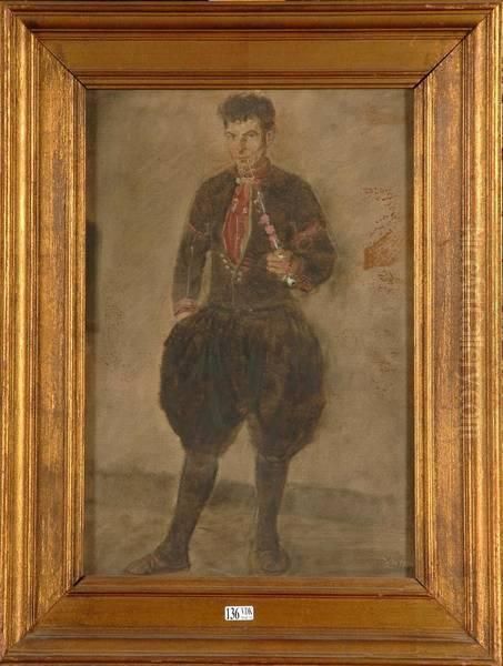 Le Fumeur De Pipe Oil Painting by Xavier Mellery