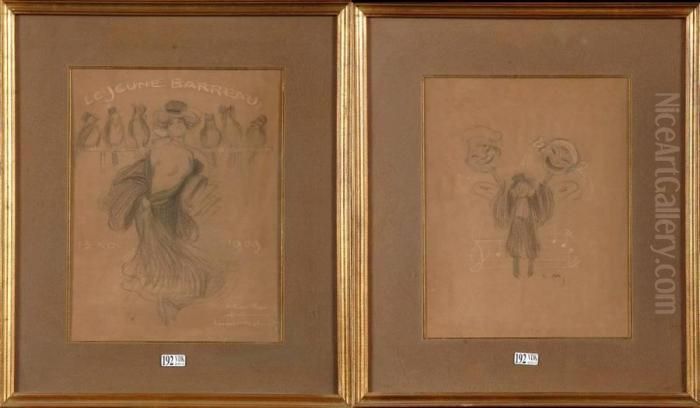 Le Jeune Barreau Oil Painting by Lucien Metivet