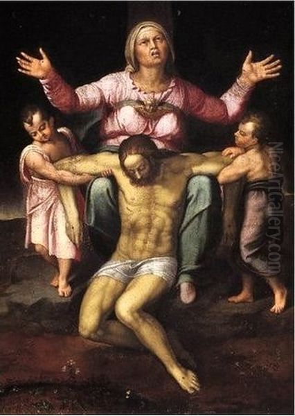 Pieta Oil Painting by Michelangelo Buonarroti