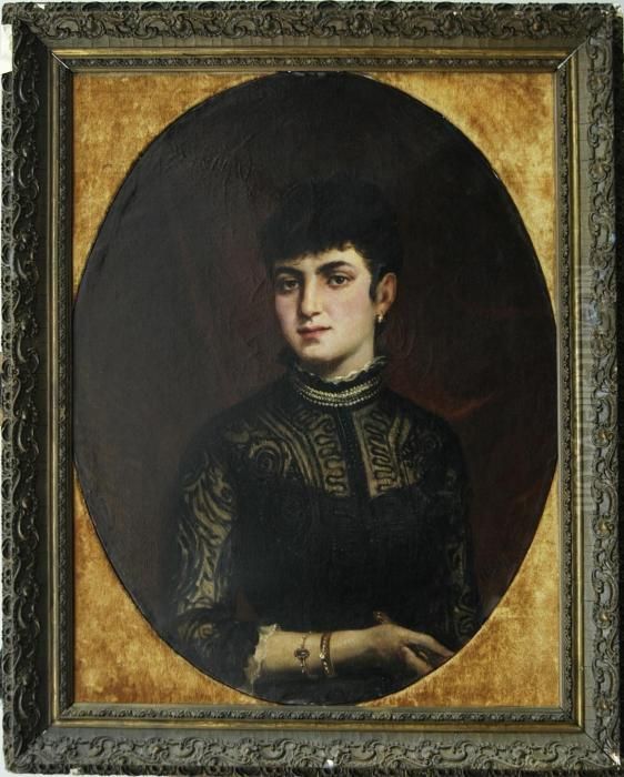 Ritratto Di Nobildonna Oil Painting by Pietro Michis