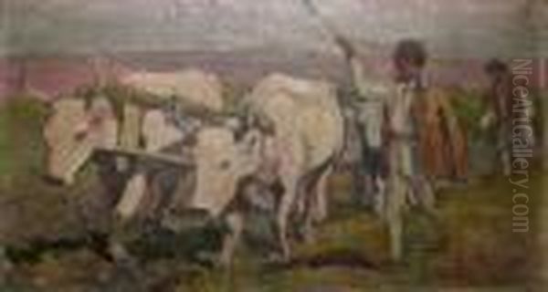 La Arat Oil Painting by Gore Mircescu