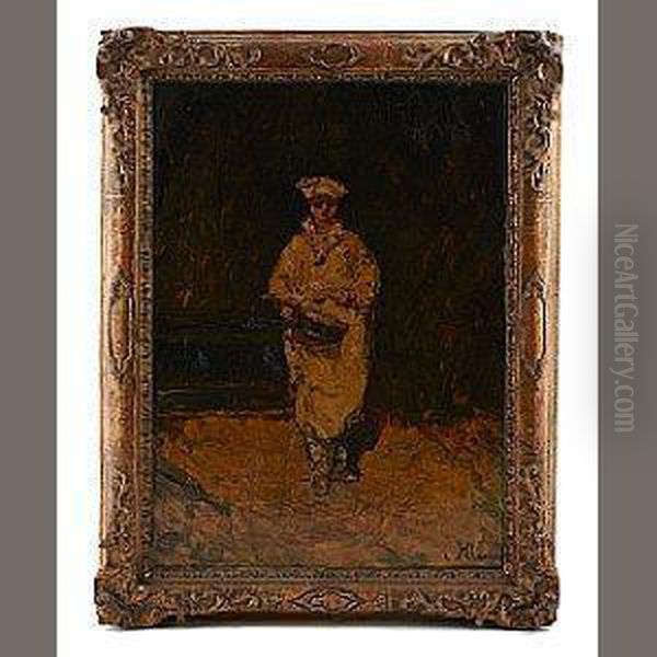 Le Patissier Oil Painting by Adolphe Joseph Thomas Monticelli