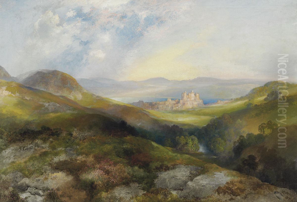 Conway Castle Oil Painting by Thomas Moran