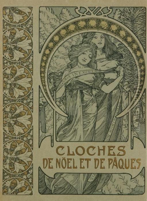 Cloches De Noel Et De Paques Oil Painting by Alphonse Maria Mucha
