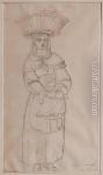 Femme Portant Son Bebe Au Grand Marche Oil Painting by Francois-Joseph Navez