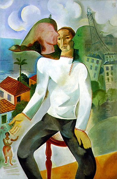 Auto-retrato Oil Painting by Ismael Nery
