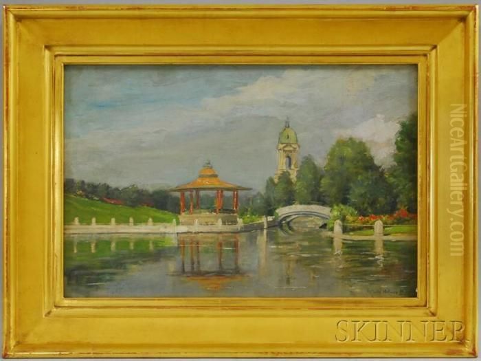 Park View Oil Painting by Rhoda Holmes Nicholls