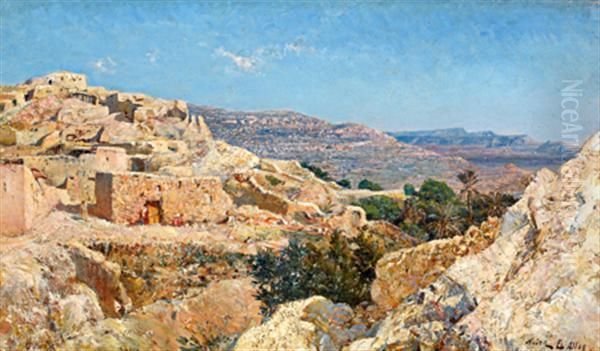 Vue D'el Alles Oil Painting by Maxime Noire