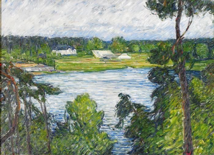 Vid Brunnsviken Oil Painting by Karl Nordstrom