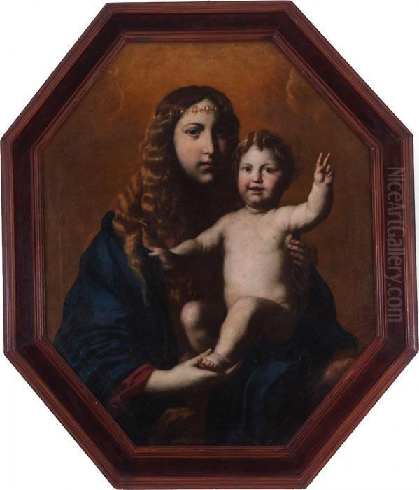 Madonna Con Bambino Oil Painting by Pietro Novelli