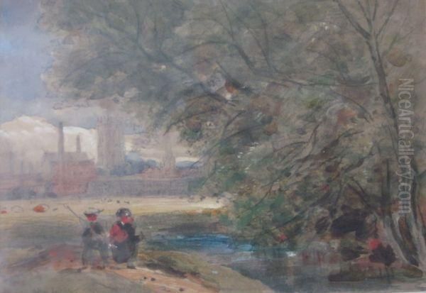 Leicester Abbey Oil Painting by James Orrock