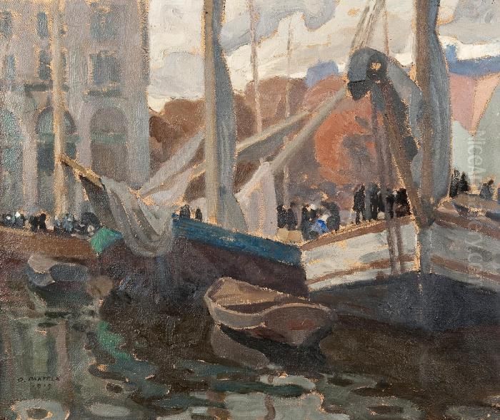 View From Kolera-allas Oil Painting by Oskari Paatela