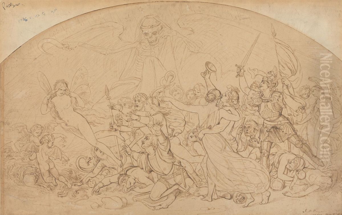 The Pursuit Of Pleasure Oil Painting by Joseph Noel Paton