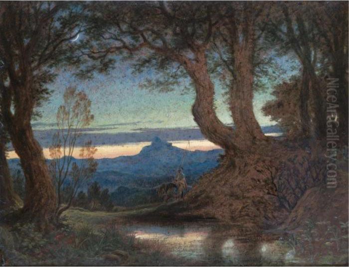 The Questing Knight Oil Painting by Joseph Noel Paton