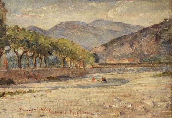 Le Paillon A Nice Oil Painting by Leonce Pelletier