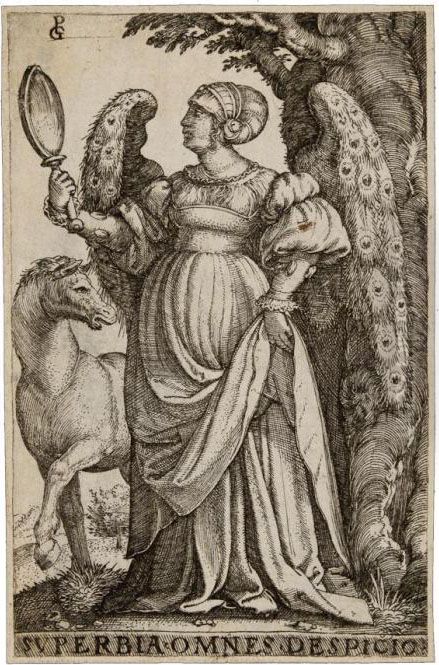 La Superbia Oil Painting by Georg Pencz