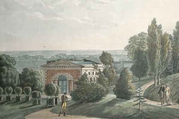 The Hothouse in the Jardin des Plantes, Paris Oil Painting by F.G. Wexelberg