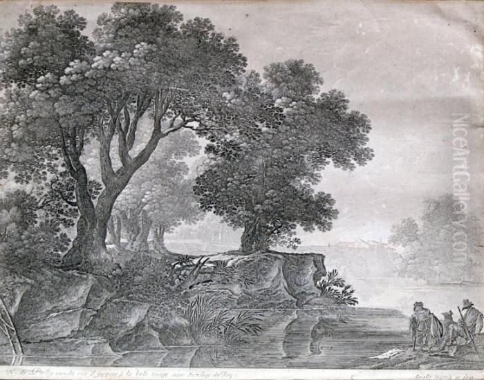 Bord De Riviere Anime Oil Painting by Gabriel Perelle