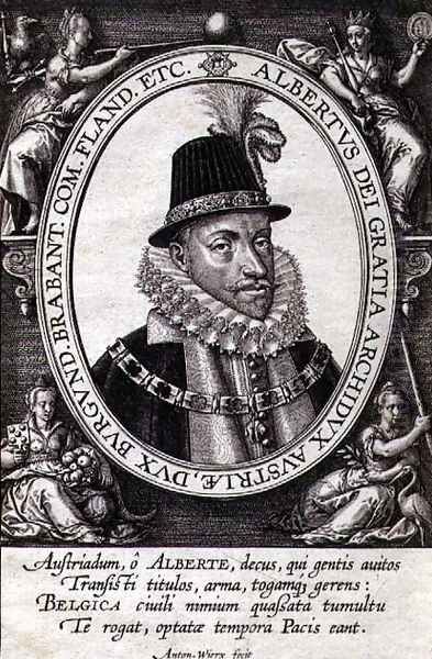 Portrait of Albert, Archduke of Austria (1559-1621) (engraving) Oil Painting by Antonie Wierix