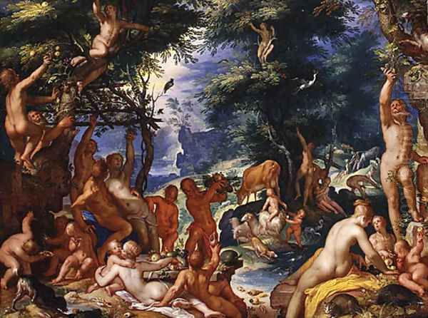 The Golden Age 1605 Oil Painting by Joachim Wtewael (Uytewael)