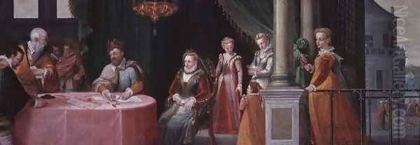 Story of Esther Oil Painting by Peter Candid