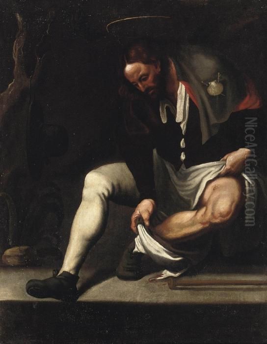 Saint Roch Oil Painting by (Giovanni Antonio de' Sacchis) Pordenone