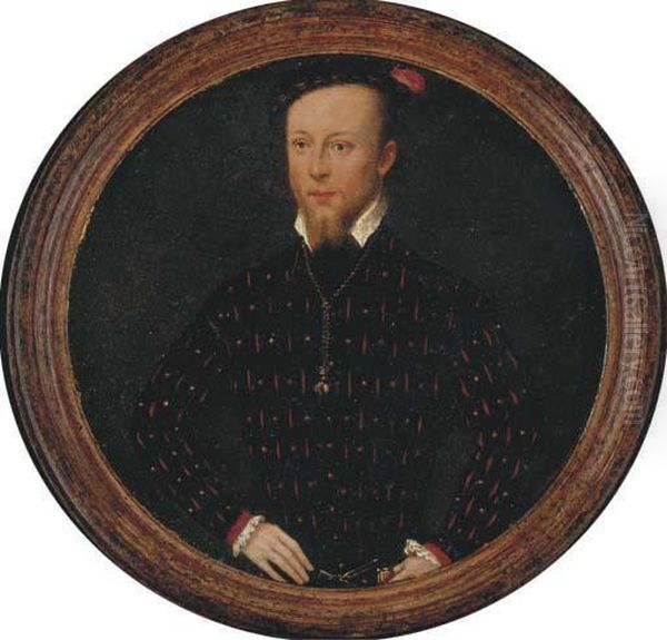 Portrait Of The Comte Lamoral D'egmont, Prince De Gavere Oil Painting by Frans Pourbus the younger