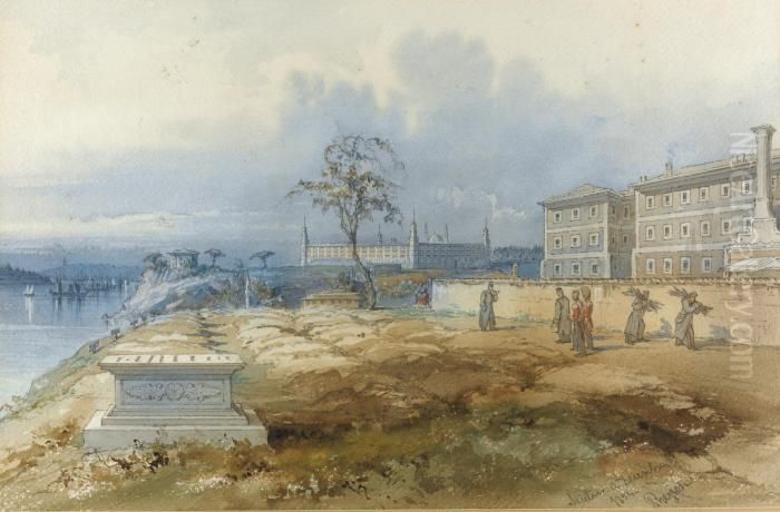 View Of Scutari Oil Painting by Amadeo Preziosi