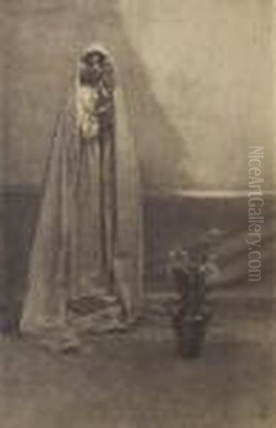 Le Vase Mystique Oil Painting by Constant Emile. Puyo