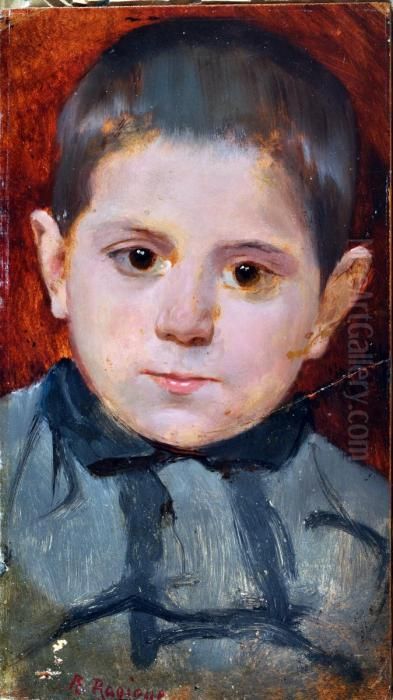 Ritratto Di Bimbo Oil Painting by Raffaele Ragione