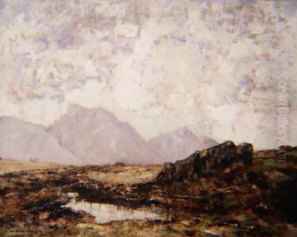 In the Perthshire Highlands Oil Painting by Alfred Gibson William