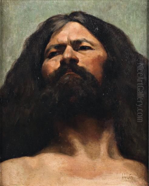 Portrait De Samson Oil Painting by Regnault Henri