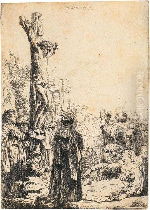 Christus Am Kreuze Oil Painting by Harmenszoon van Rijn Rembrandt
