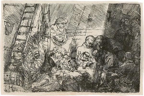 Die Beschneidung (im Breitformat) Oil Painting by Harmenszoon van Rijn Rembrandt