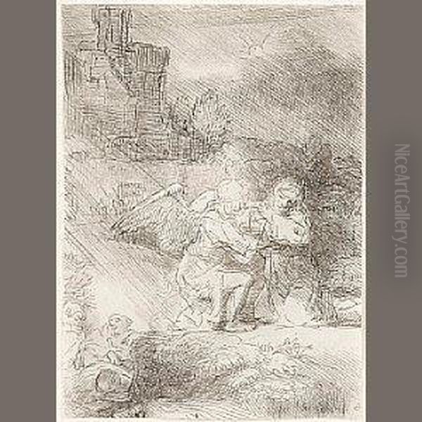Agony In The Garden Oil Painting by Harmenszoon van Rijn Rembrandt